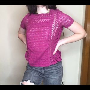 Lucky Brand Pink Top size XS
